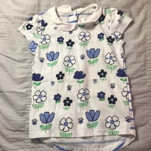 Gymboree Girls Floral & striped collared T-shirt